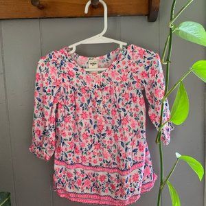 Oshkosh 9 month girls Long sleeve dress flowered